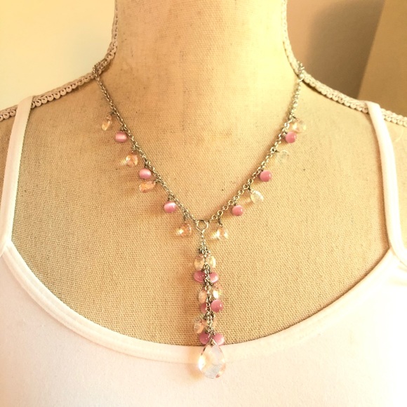 Cookie Lee Jewelry - Cookie Lee genuine crystal & cat eye necklace NWT